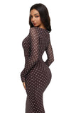 Cocoa White Polka