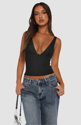 Serene Depths Deep V Top