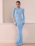 Minimalist Long Sleeve Mermaid Dress