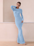 Minimalist Long Sleeve Mermaid Dress