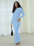 Minimalist Long Sleeve Mermaid Dress