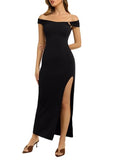 High Slit Evening Party Long Dress