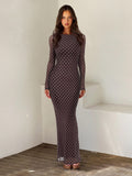 Cocoa White Polka