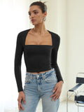Midnight Horizon Square Neck Crop Top