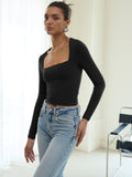 Midnight Horizon Square Neck Crop Top