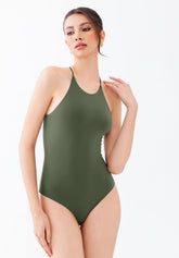 Tie Strap Halter Bodysuit