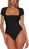 Sublime Radiance Square Neck Bodysuit - REORIA