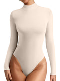 Veil of Shadows Mock Neck Bodysuit - REORIA