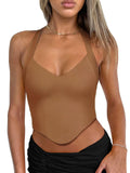 Radiant Poise Halter Corset Top - REORIA