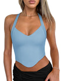 Radiant Poise Halter Corset Top - REORIA