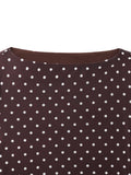 Cocoa White Polka