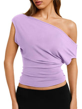 2026 Summer Casual Loose Off The Shoulder Tops