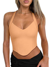 Radiant Poise Halter Corset Top - REORIA