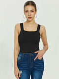 Tranquil Shores Square Neck Bodysuits Tops