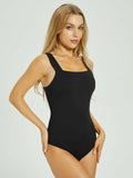 Tranquil Shores Square Neck Bodysuits Tops