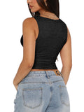 Midnight Elegance Lace V-Neck Crop Top - REORIA