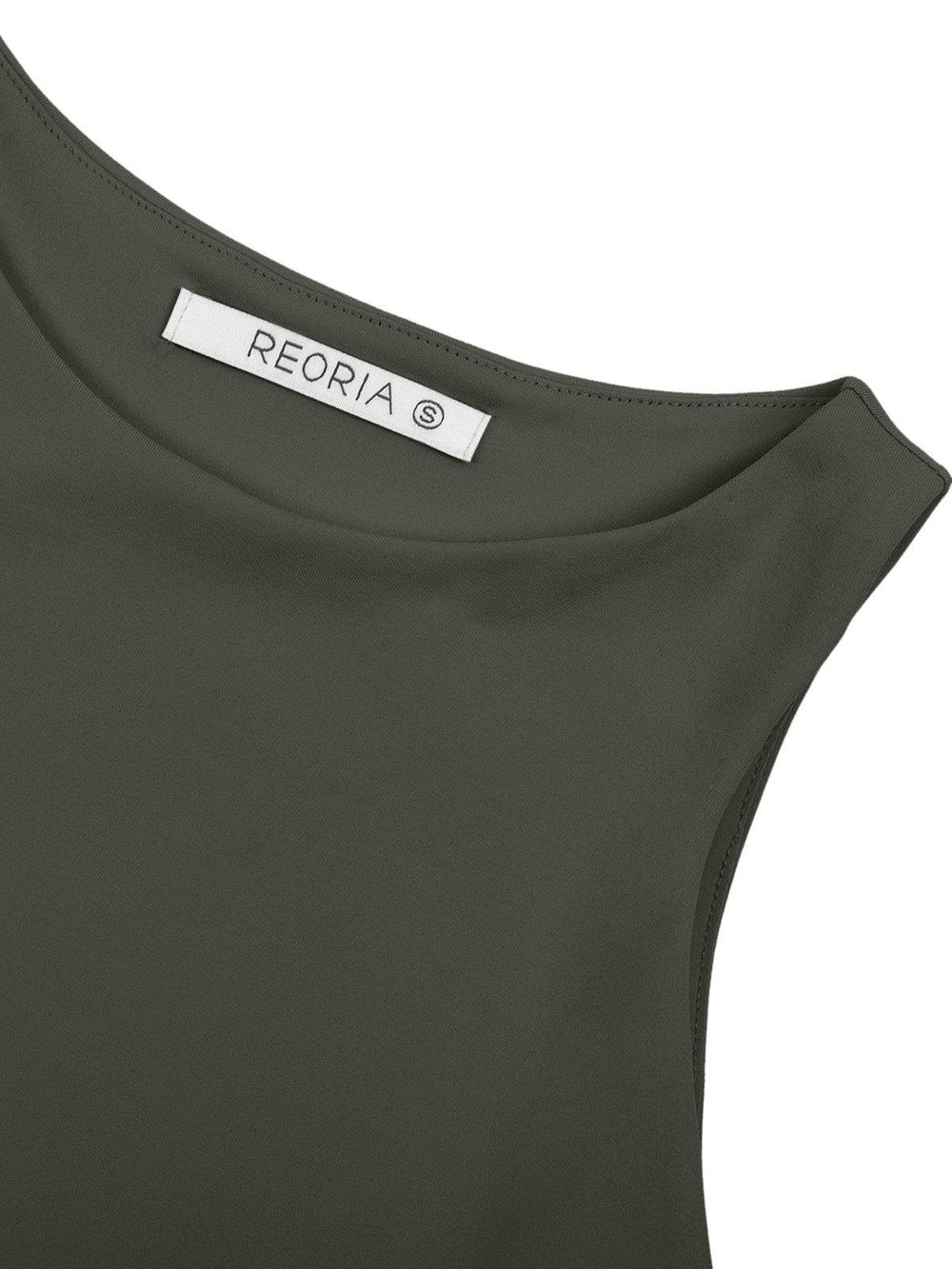 Sleeveless Halter Neck Tank Crop Tops - REORIA