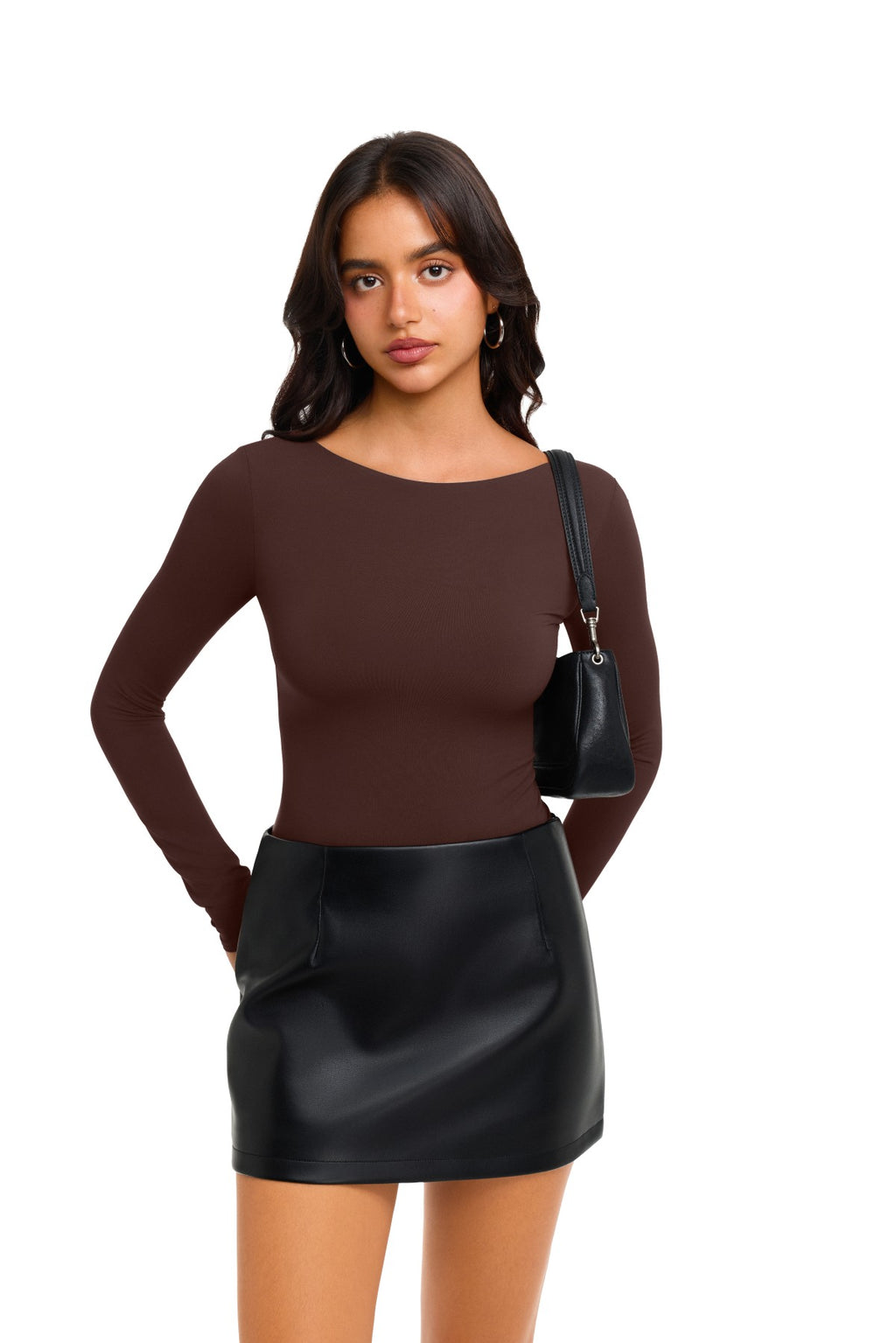 Double Lined Slim Fit Lace Back Crop Top