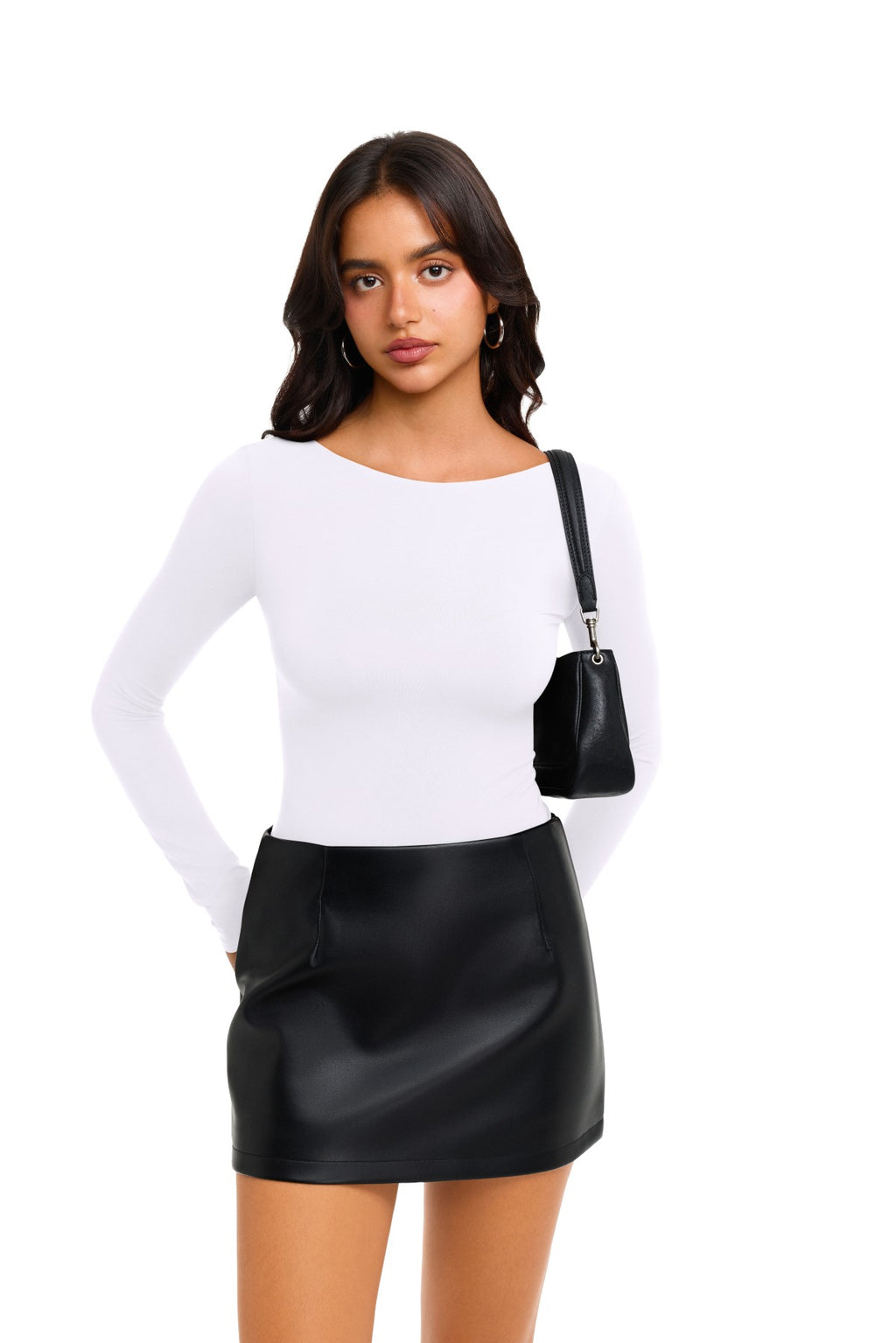 Double Lined Slim Fit Lace Back Crop Top