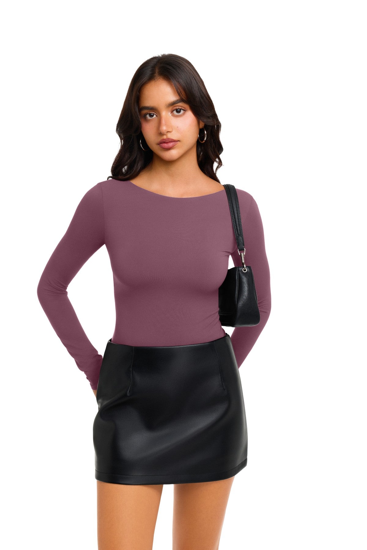 Double Lined Slim Fit Lace Back Crop Top