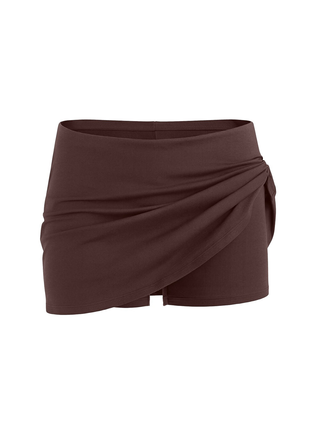 Low Rise Micro Mini A-Line Skort with Built-In Shorts