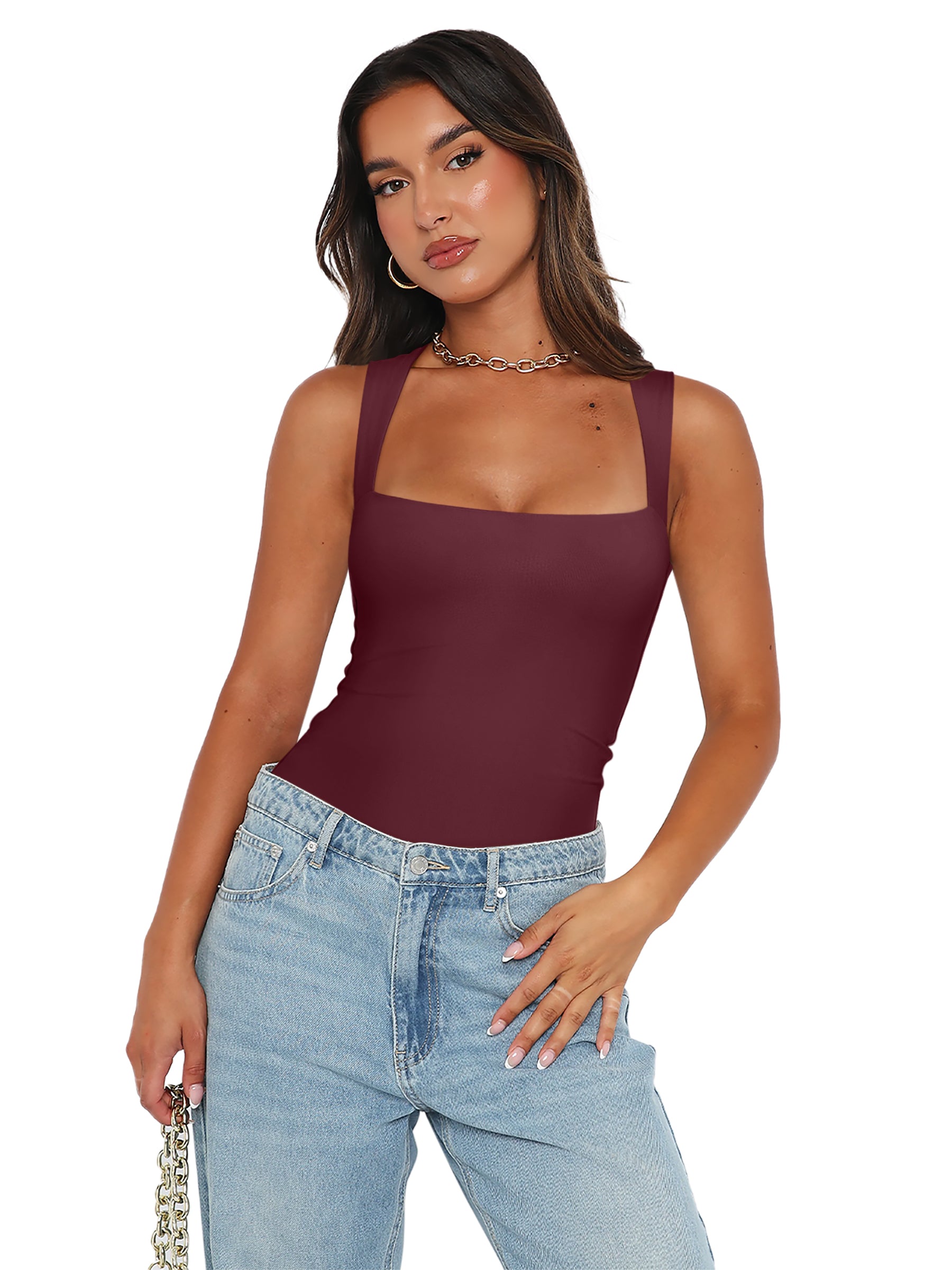 Fantasy Waves Square Neck Bodysuit