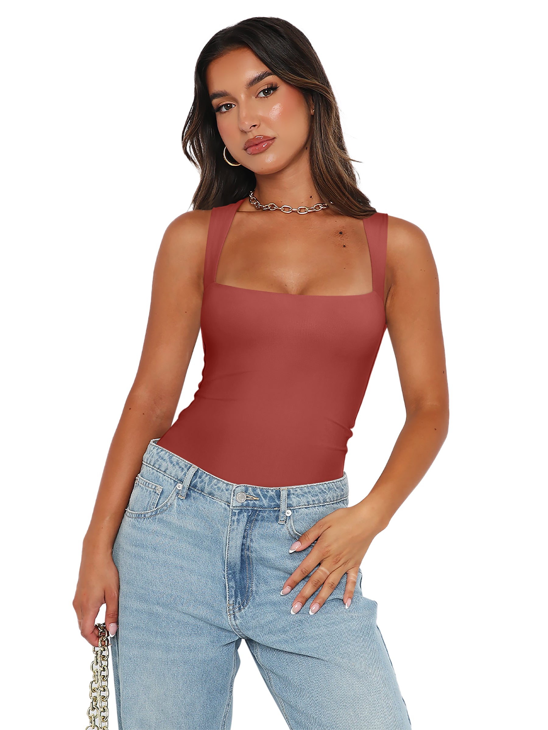 Fantasy Waves Square Neck Bodysuit