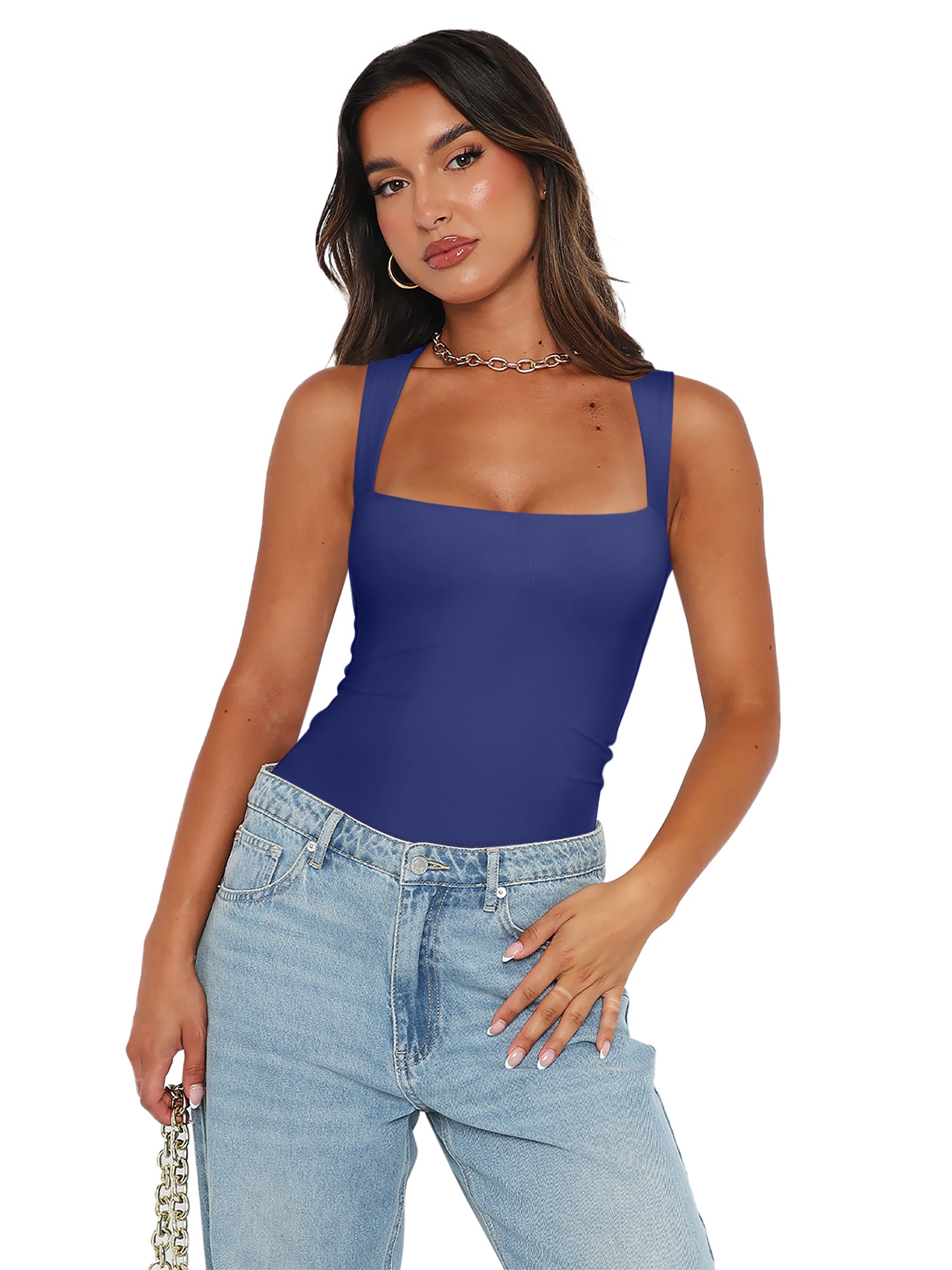 Fantasy Waves Square Neck Bodysuit