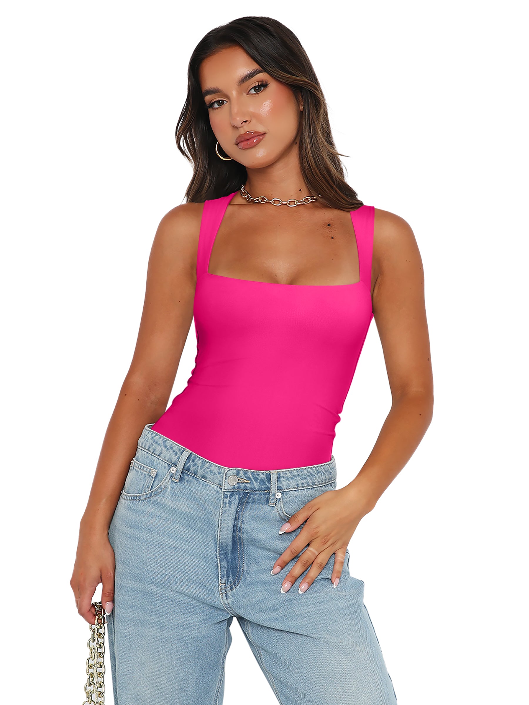 Fantasy Waves Square Neck Bodysuit