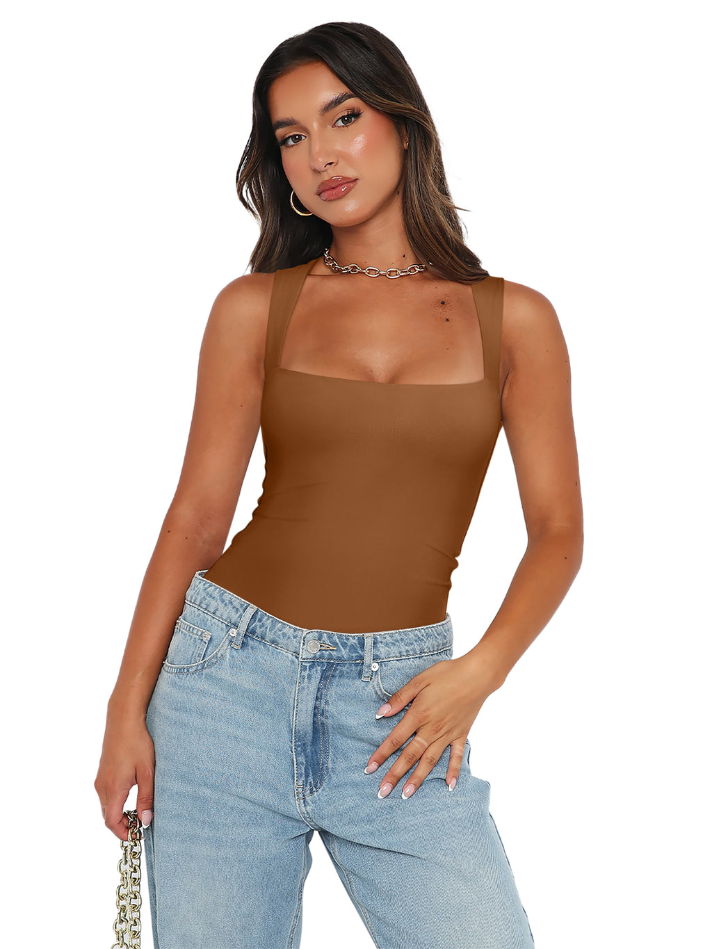 Fantasy Waves Square Neck Bodysuit