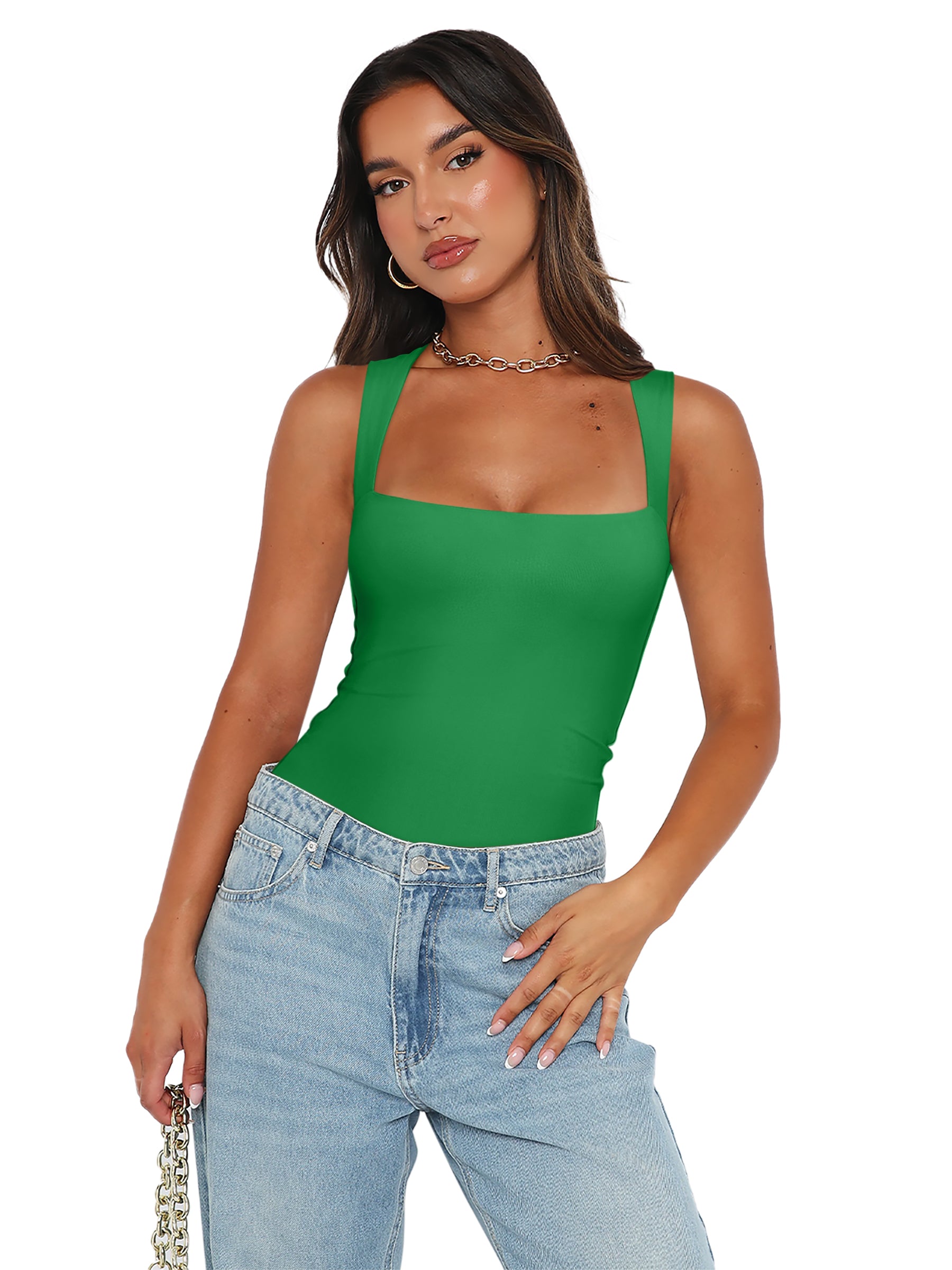 Fantasy Waves Square Neck Bodysuit