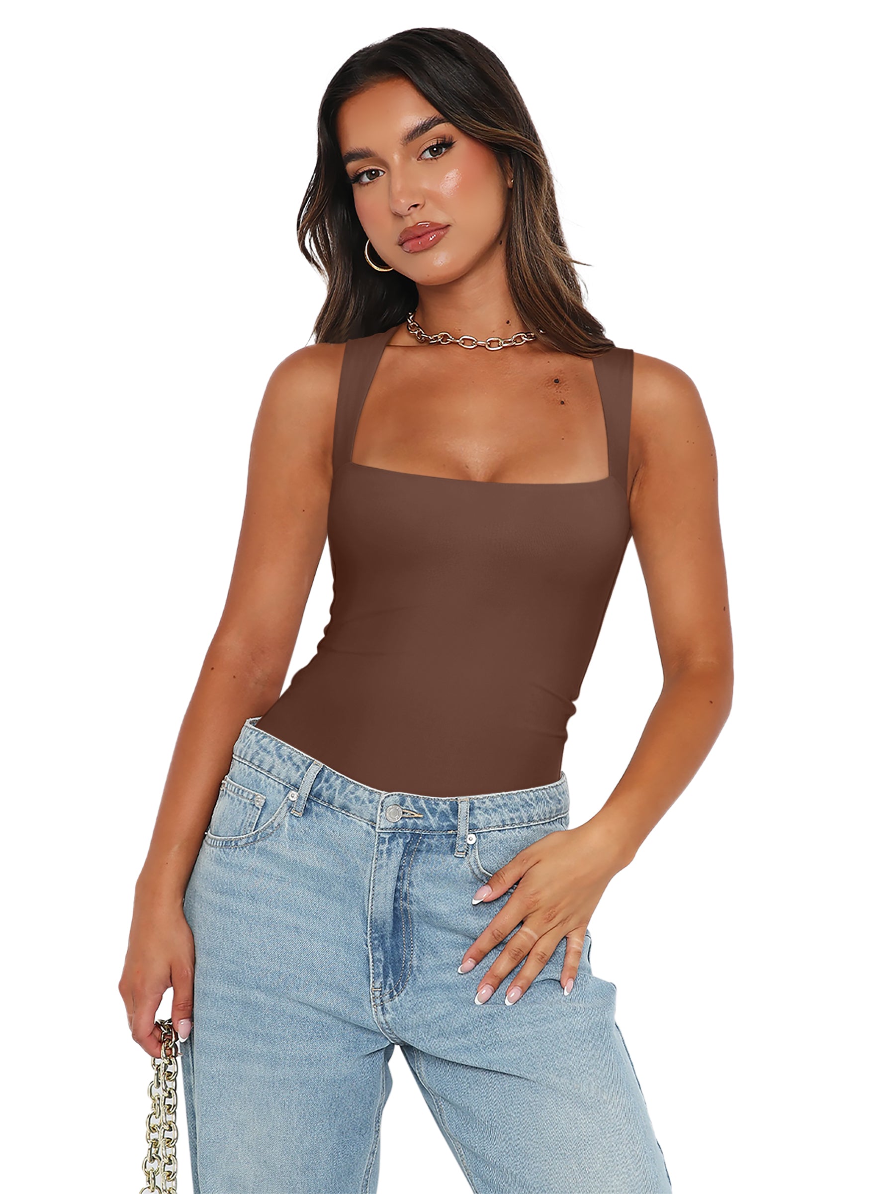 Fantasy Waves Square Neck Bodysuit