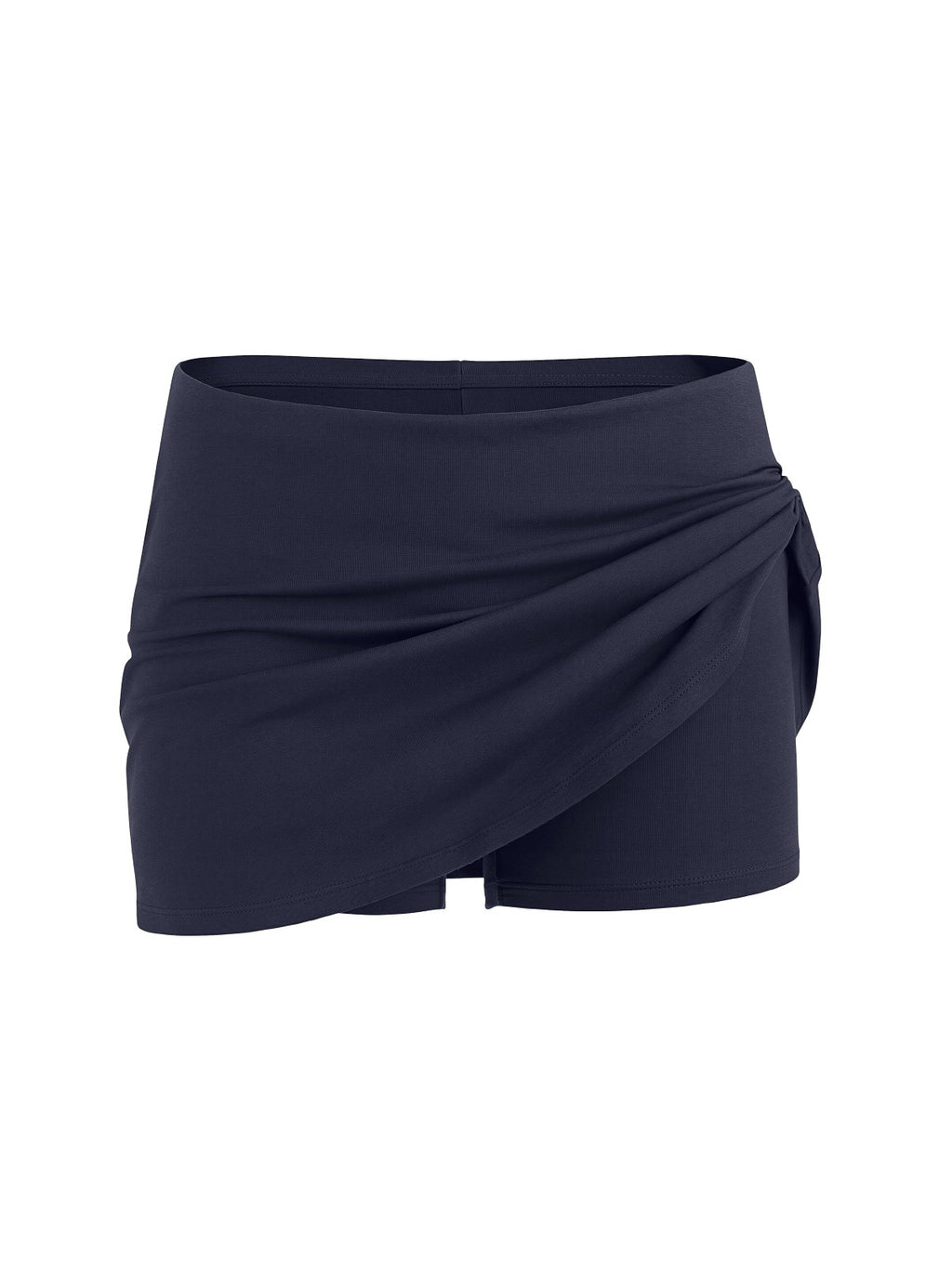 Low Rise Micro Mini A-Line Skort with Built-In Shorts