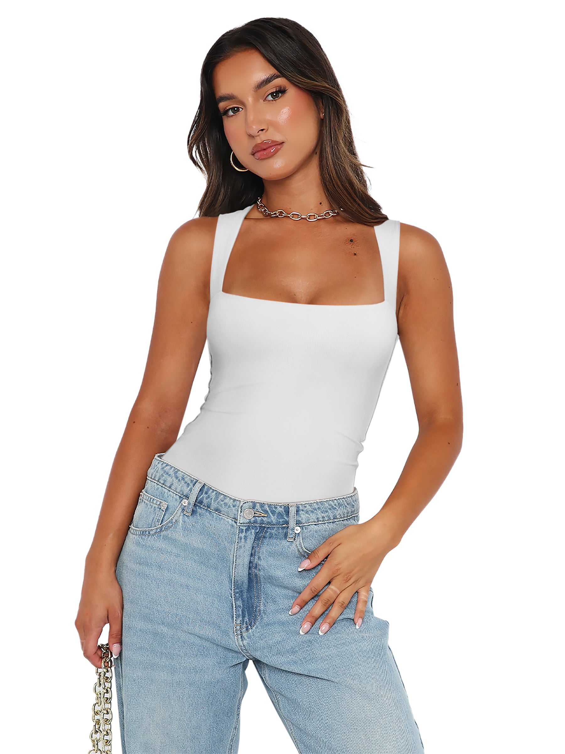 Fantasy Waves Square Neck Bodysuit
