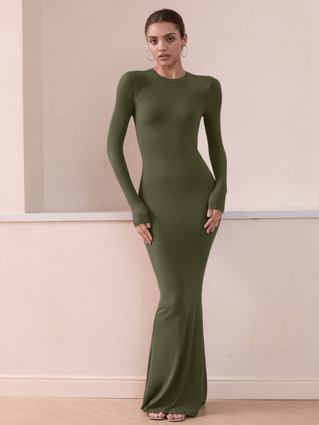 Minimalist Long Sleeve Mermaid Dress