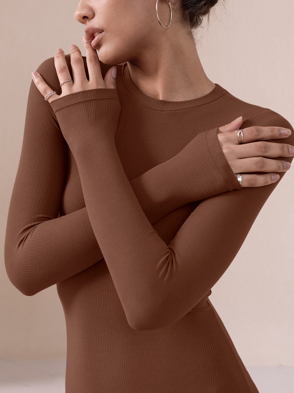 Minimalist Long Sleeve Mermaid Dress