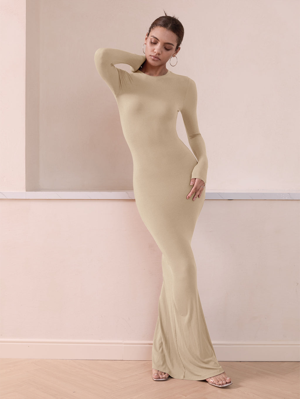 Minimalist Long Sleeve Mermaid Dress