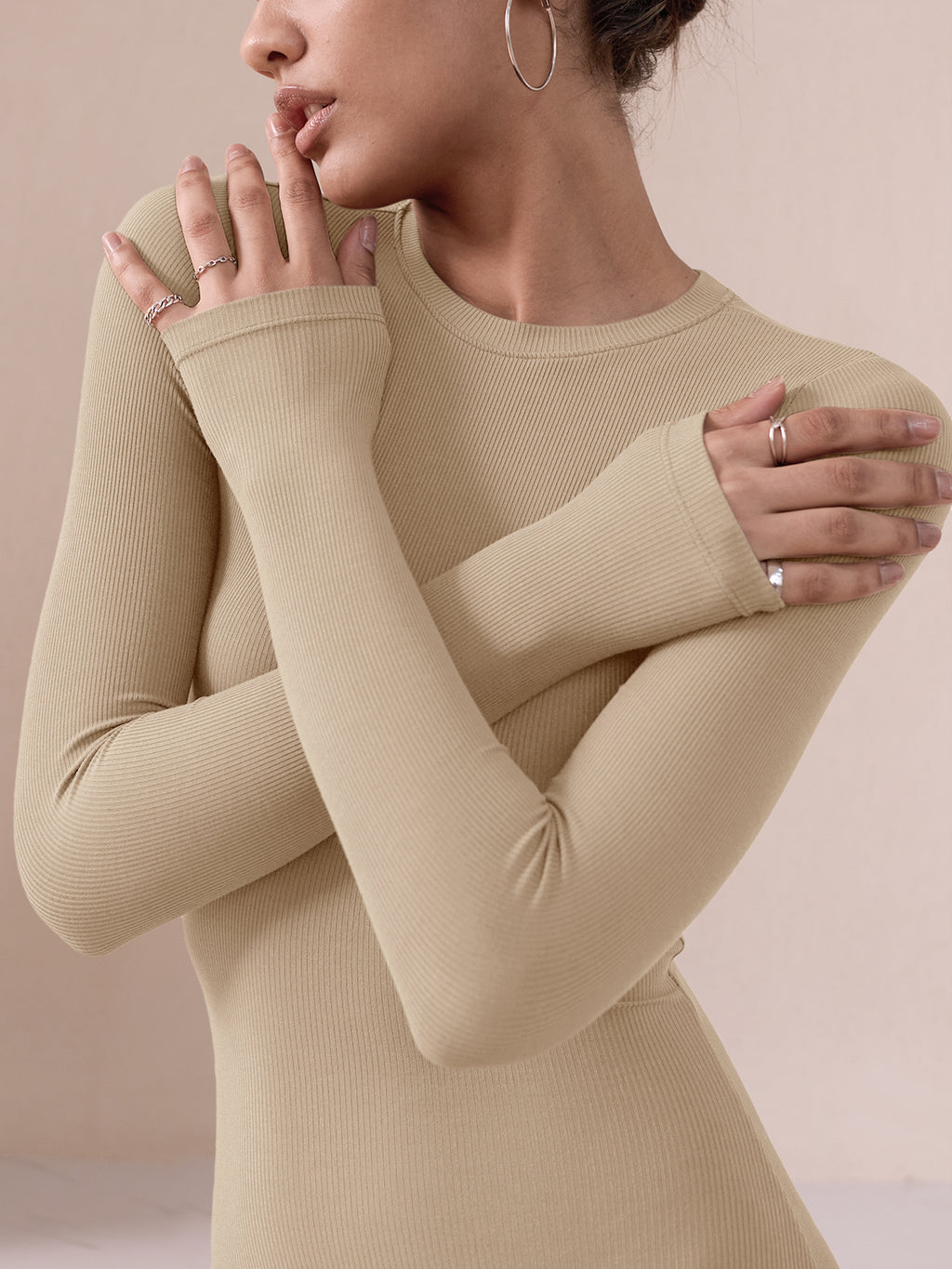 Minimalist Long Sleeve Mermaid Dress