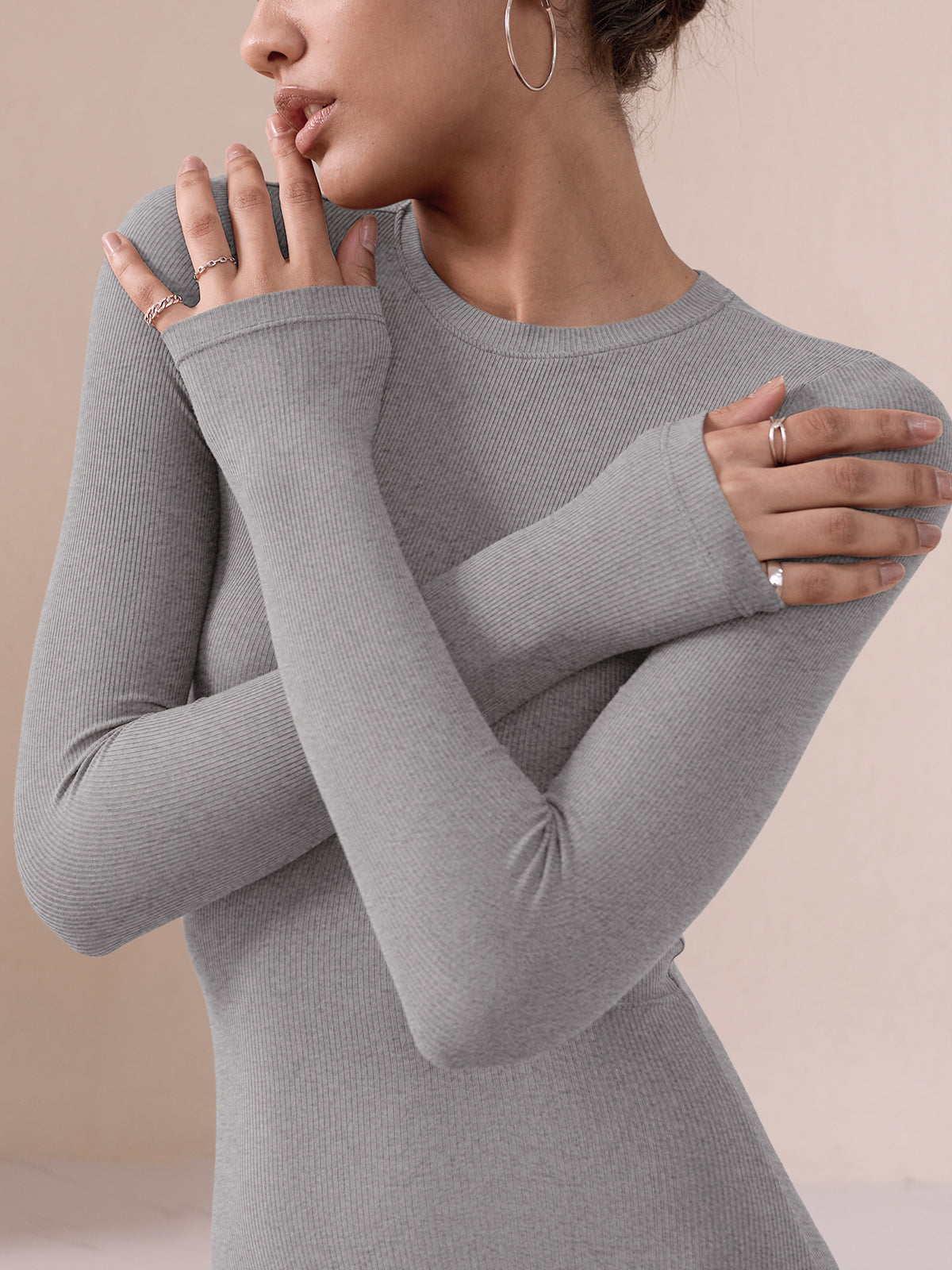 Minimalist Long Sleeve Mermaid Dress
