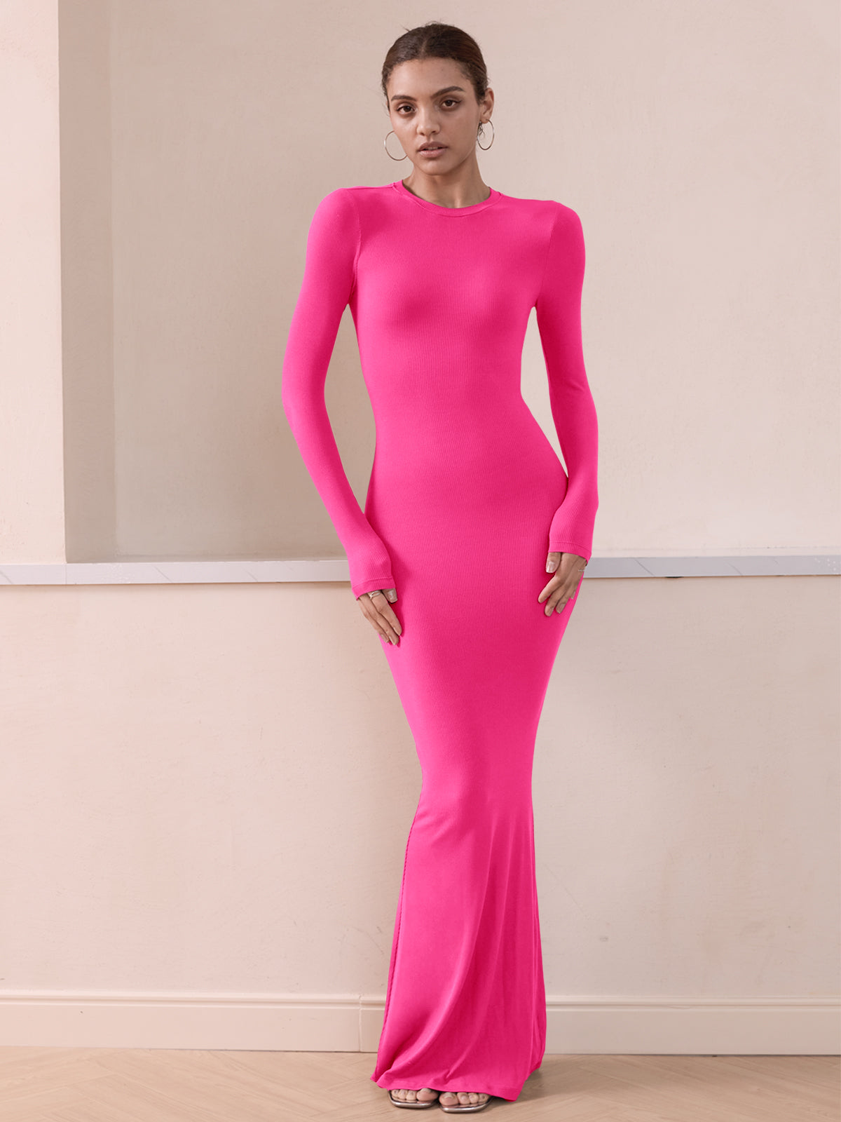 Minimalist Long Sleeve Mermaid Dress