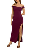 High Slit Evening Party Long Dress