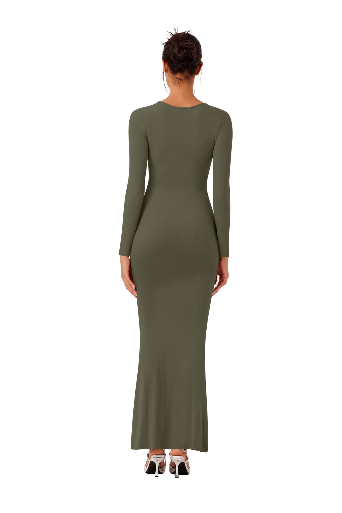 Enchanted Forest Square Neck Mermaid Dress