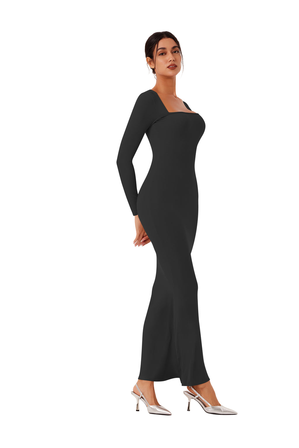 Enchanted Forest Square Neck Mermaid Dress