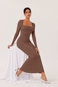 Enchanted Forest Square Neck Mermaid Dress