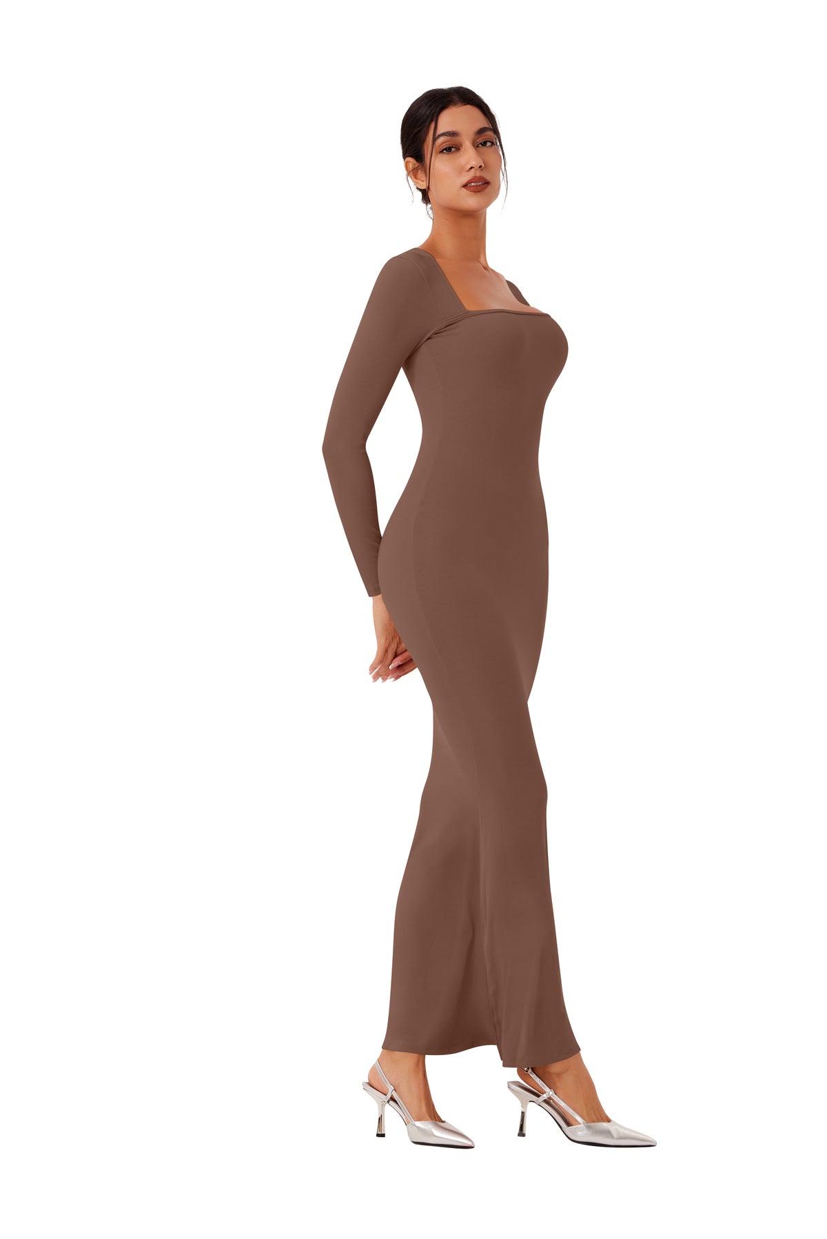 Enchanted Forest Square Neck Mermaid Dress