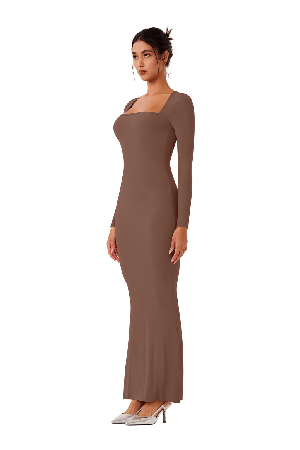 Enchanted Forest Square Neck Mermaid Dress