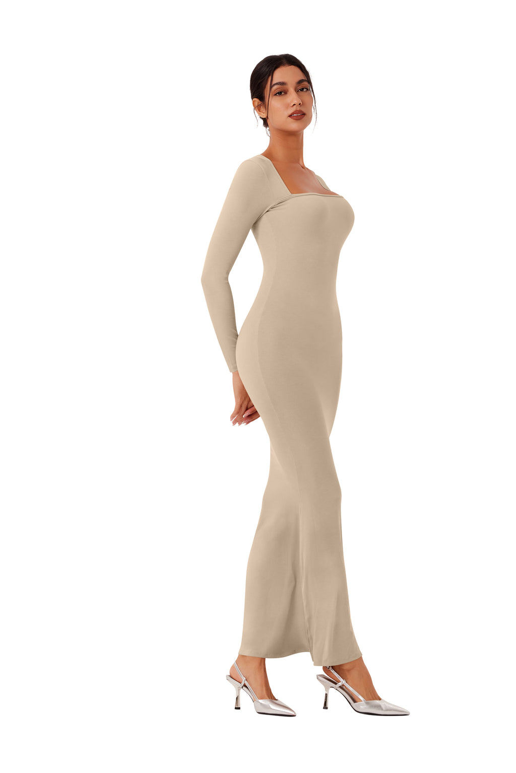 Enchanted Forest Square Neck Mermaid Dress