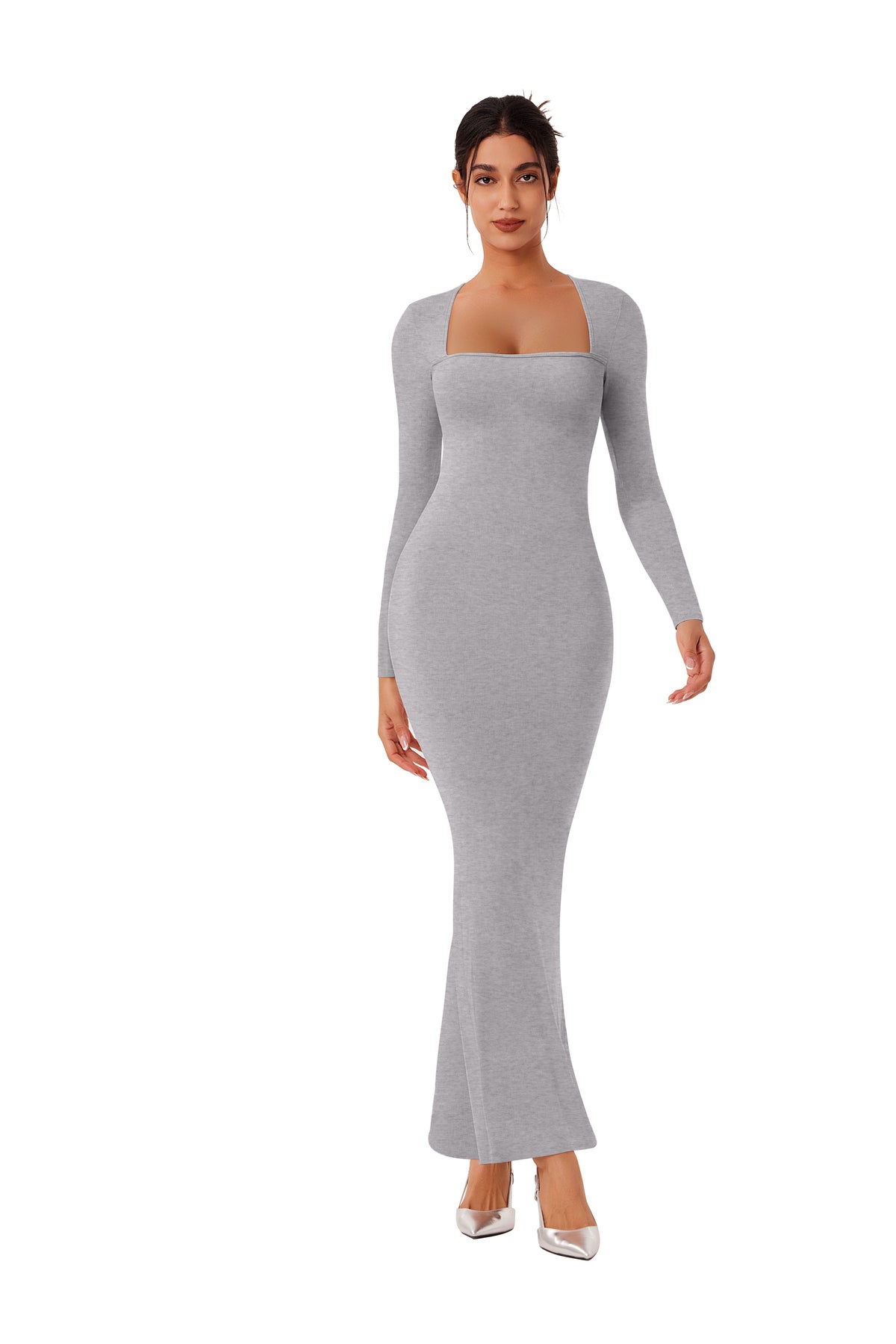 Enchanted Forest Square Neck Mermaid Dress
