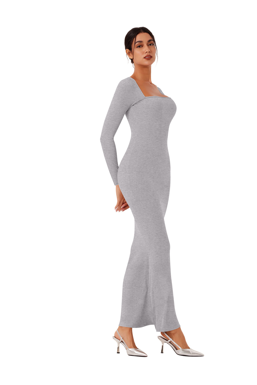 Enchanted Forest Square Neck Mermaid Dress