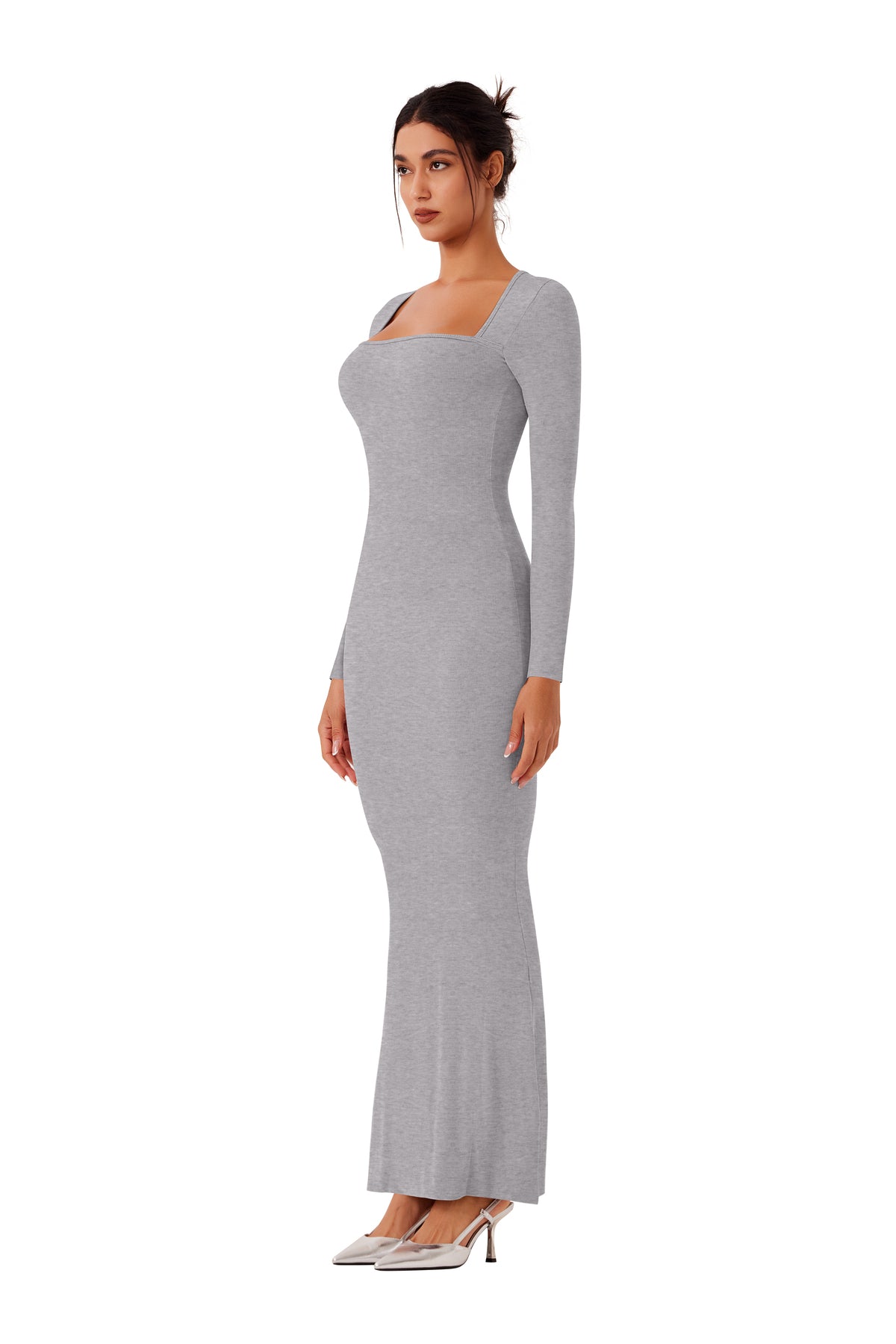 Enchanted Forest Square Neck Mermaid Dress